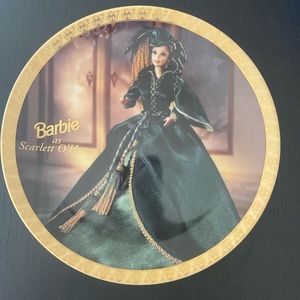 Barbie Commemorative Plate Scarlett Gone With The Wind